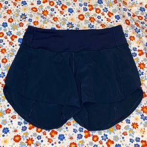 Navy Size 4 Mid-rise Lululemon Shorts